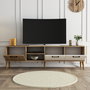 Hanah Home Soporte de TV Roble y Blanco